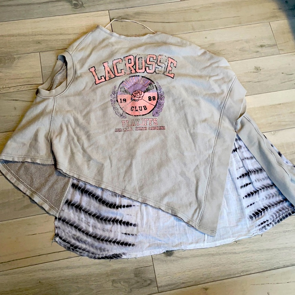 Free people sleevless sweatshirt